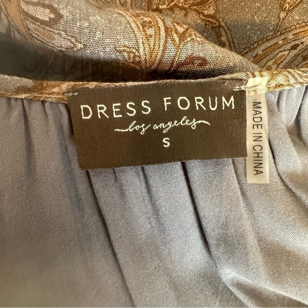 Western paisley dress forum midi button front long sleeve dress. - Picture 15 of 16